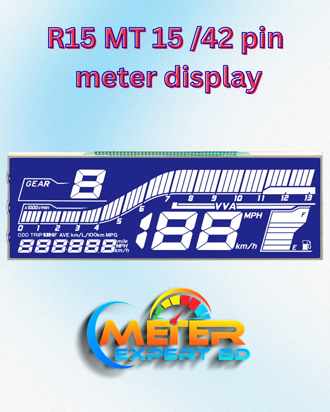 Yamaha MT15 meter display