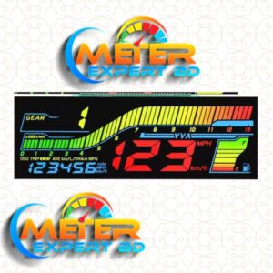 Yamaha R15 meter color display